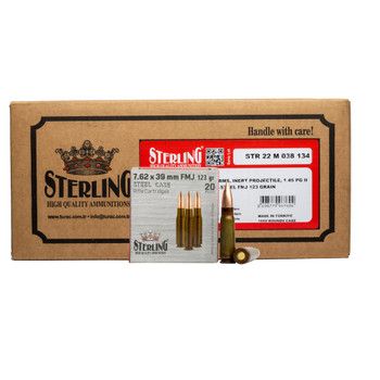 Sterling 7.62x39mm FMJ 123gr Steel Case 1000Rd case Webinar